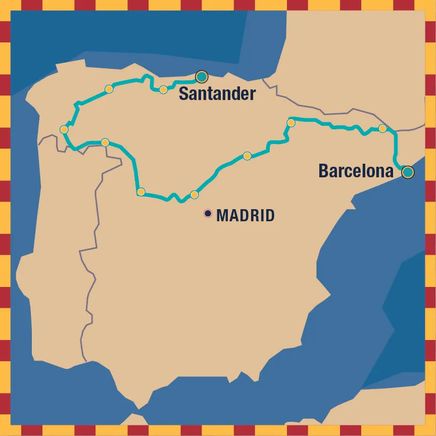 Carrera España route map
