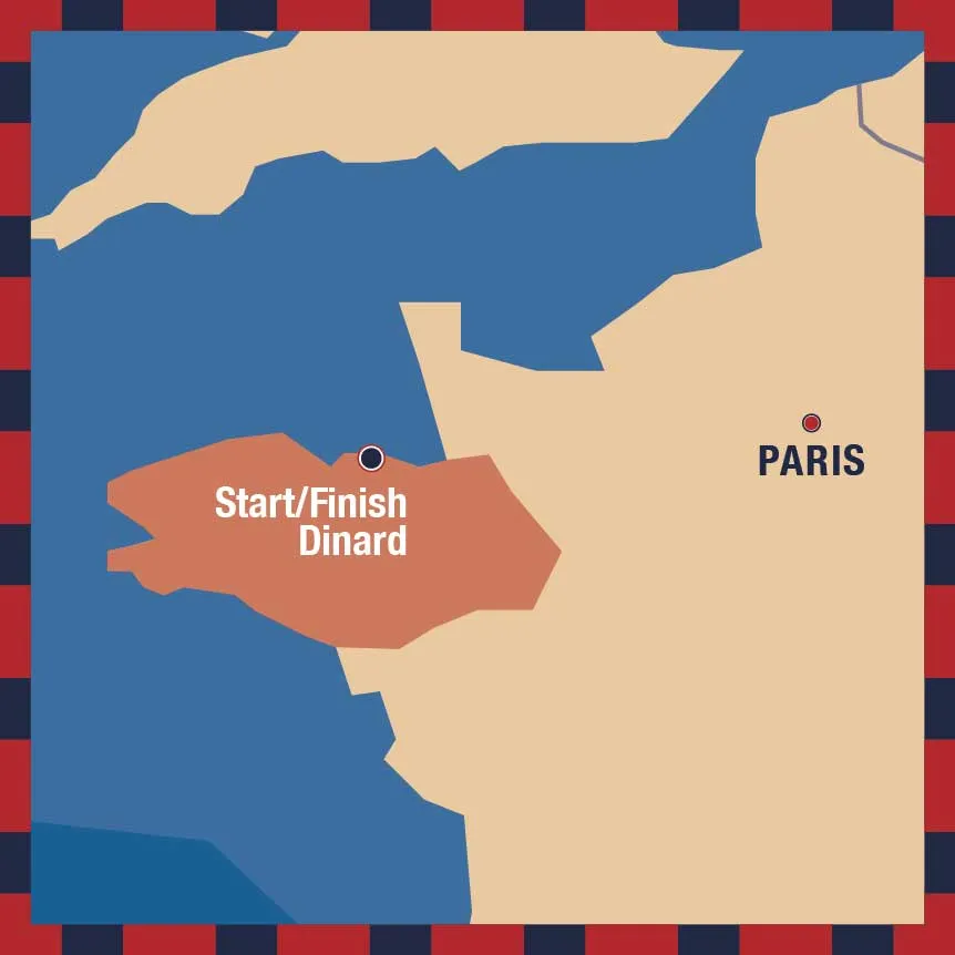 Discover Brittany route map