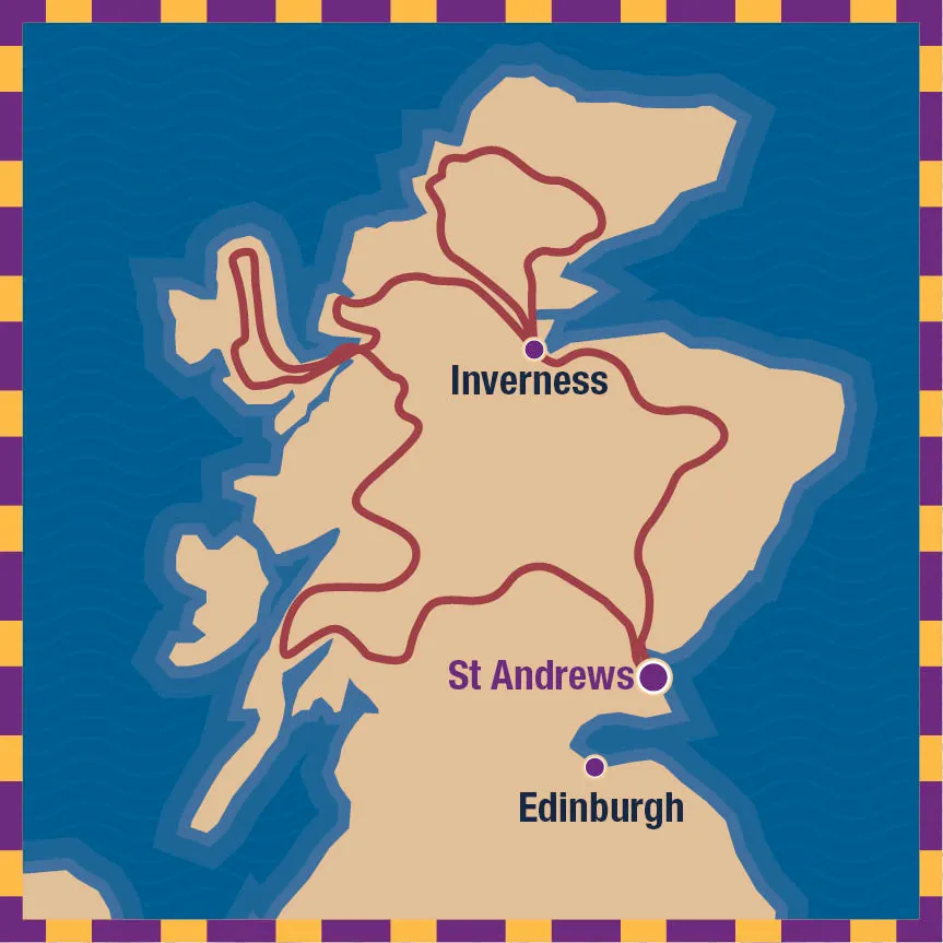Highland Thistle route map