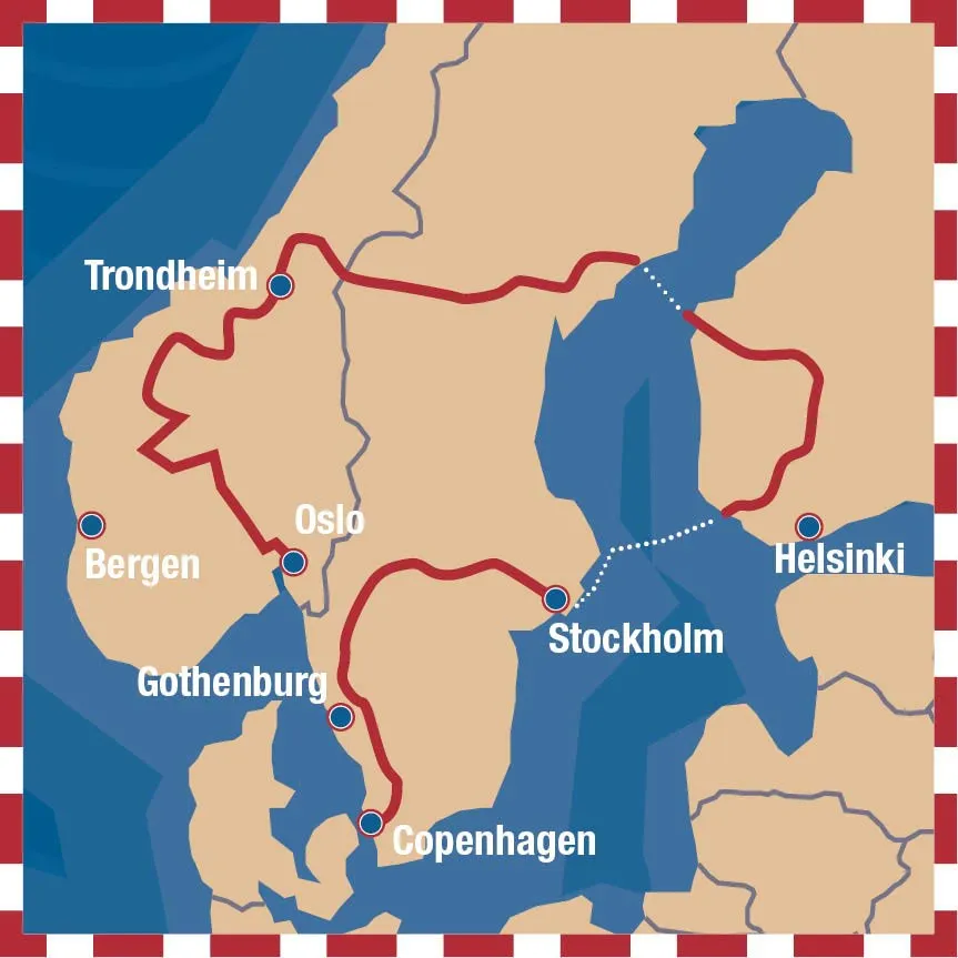 Nordic Challenge 2026 route map