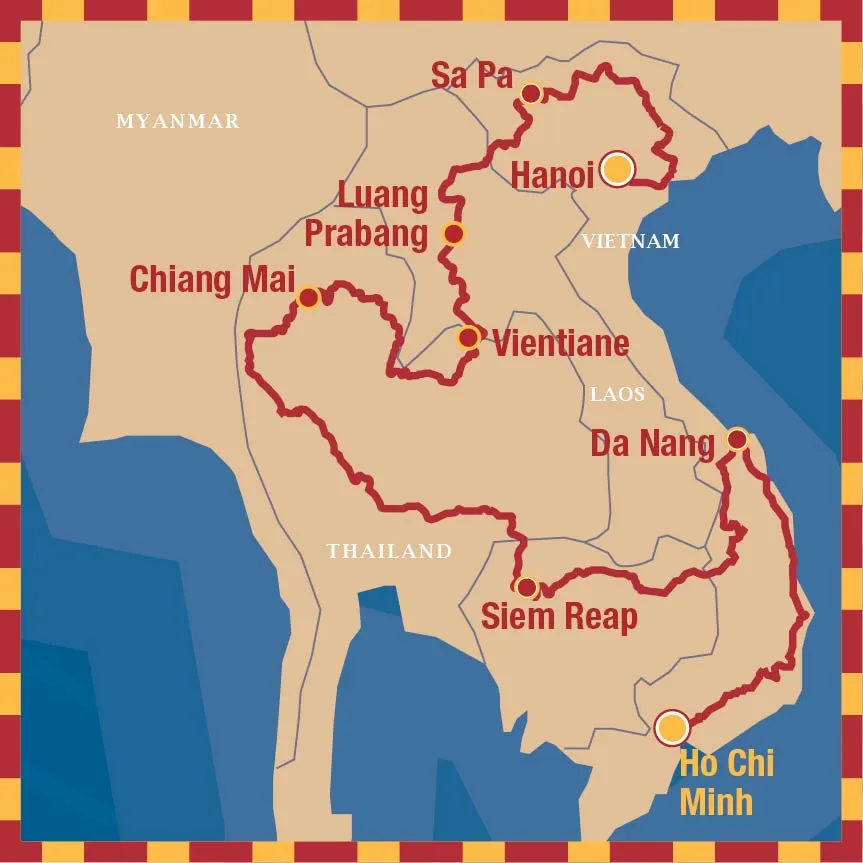 Road to Hanoi Marathon route map