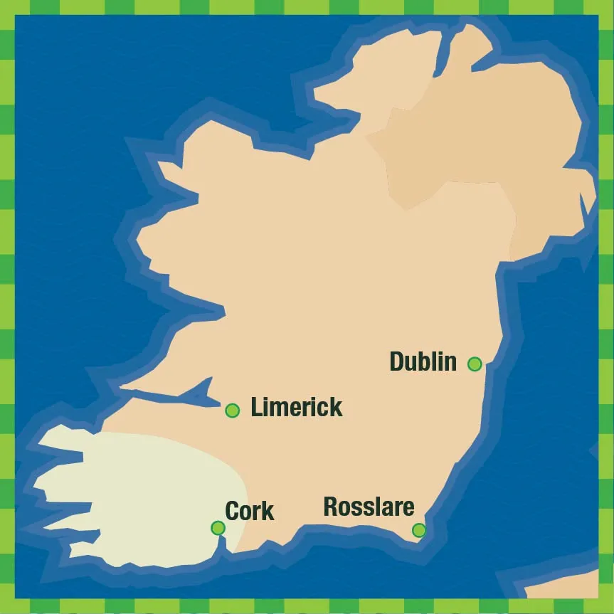 Vintage Shamrock 2025 route map