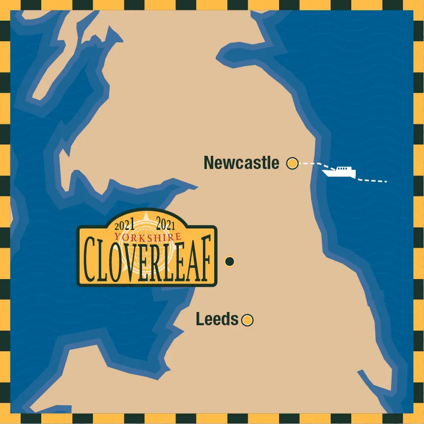 Yorkshire Cloverleaf June route map